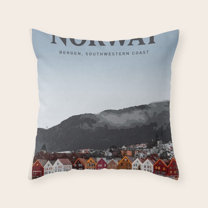 Visit Norway Throw Pillow Gallery Image 6