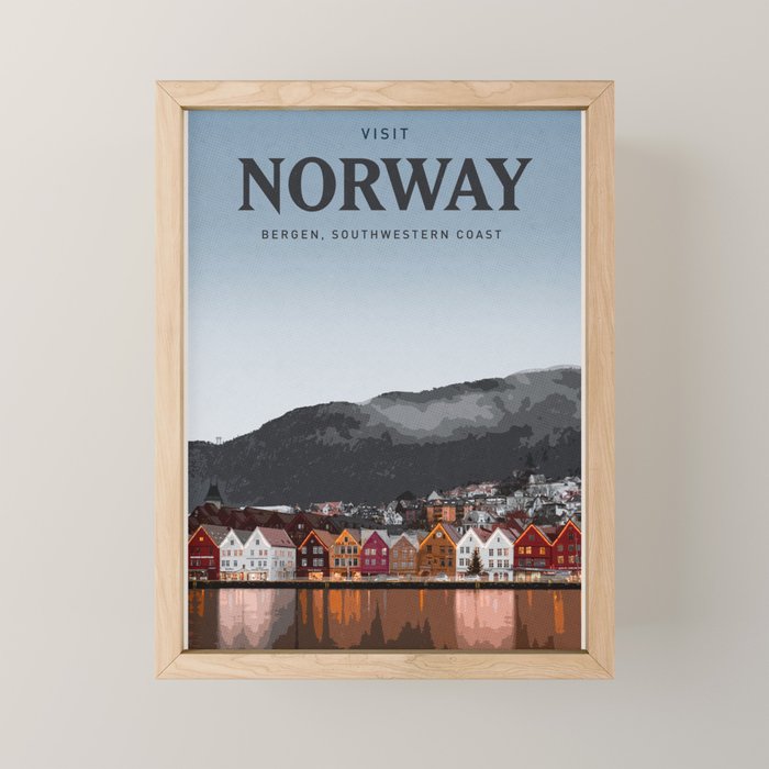 Visit Norway Mini Art Print Gallery Image 1