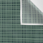 Mid Century Modern Fine Weave Minimalist Retro Woven Pattern in Forest Green Wall Tapestry Gallery Image 3