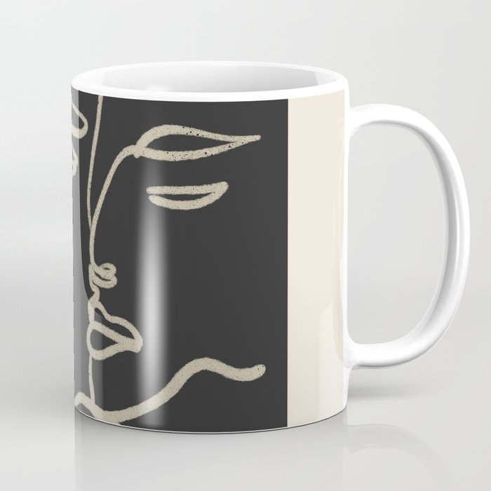 Minimal Abstract Art Three Faces Coffee Mug Gallery Image 1
