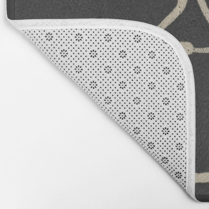 Minimal Abstract Art Three Faces Bath Mat Gallery Image 2