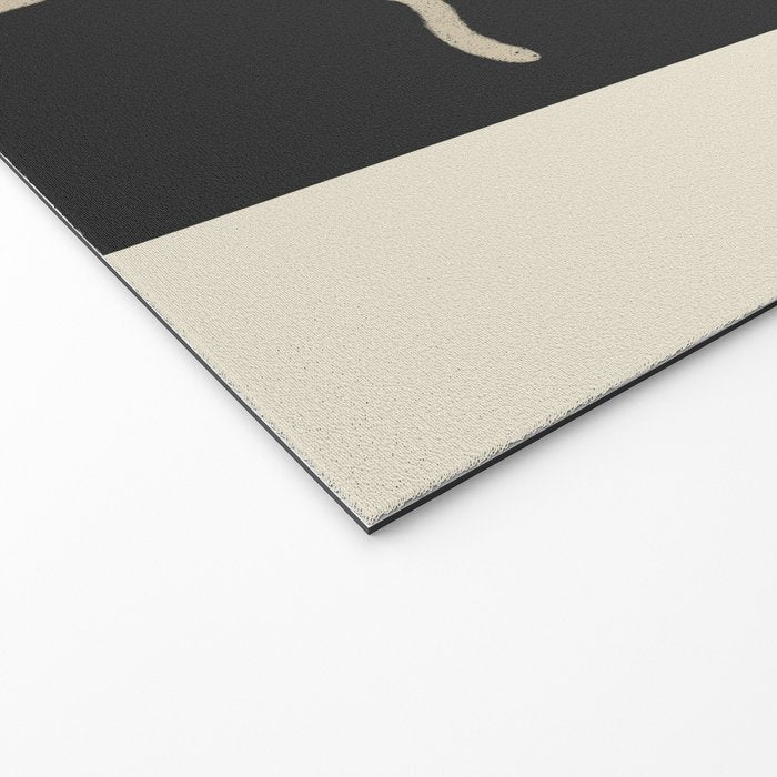 Minimal Abstract Art Three Faces Welcome Mat Gallery Image 2