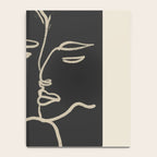 Minimal Abstract Art Three Faces Notebook Gallery Image 4