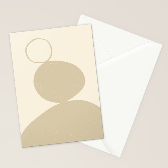 Neutral Shapes #2 Stationery Card Gallery Image 2