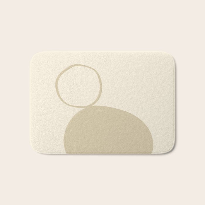 Neutral Shapes #2 Bath Mat Gallery Image 1
