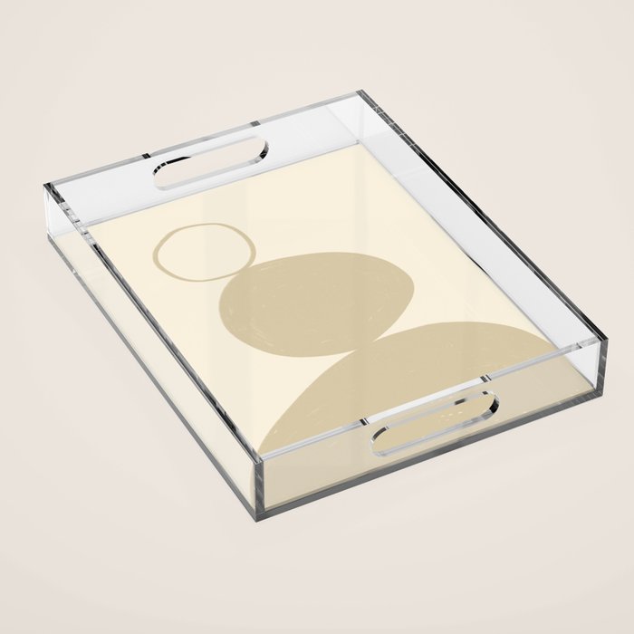 Neutral Shapes #2 Acrylic Tray Gallery Image 1