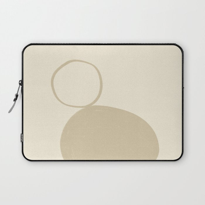 Neutral Shapes #2 Laptop Sleeve Gallery Image 1