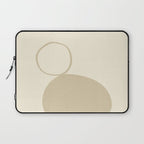 Neutral Shapes #2 Laptop Sleeve Gallery Image 1