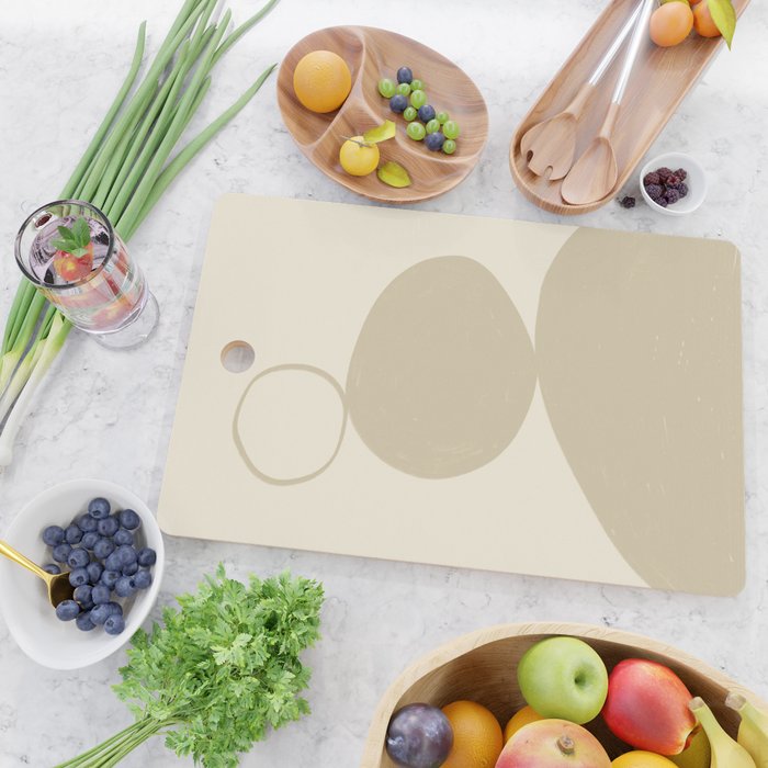Neutral Shapes #2 Cutting Board Gallery Image 2