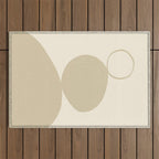 Neutral Shapes #2 Outdoor Rug Gallery Image 1