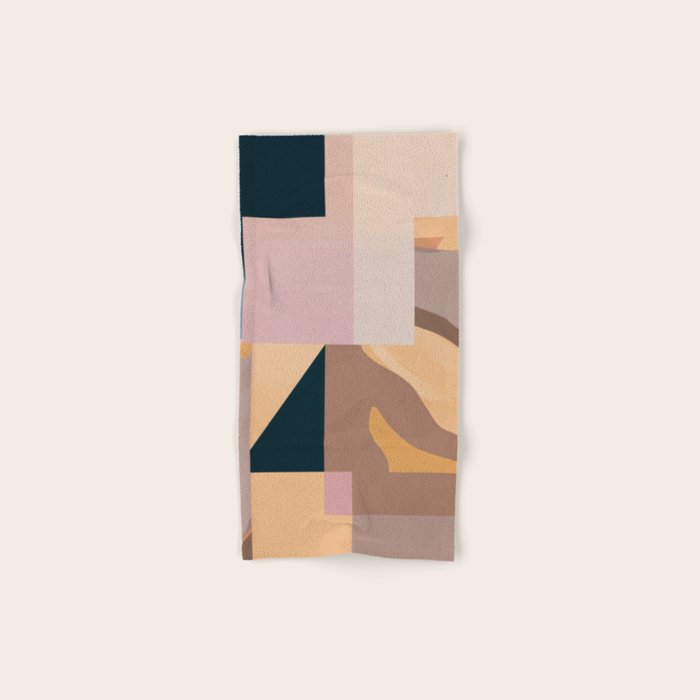 Modern Abstraction Mocha Mousse 2 Bath Towel Gallery Image 1