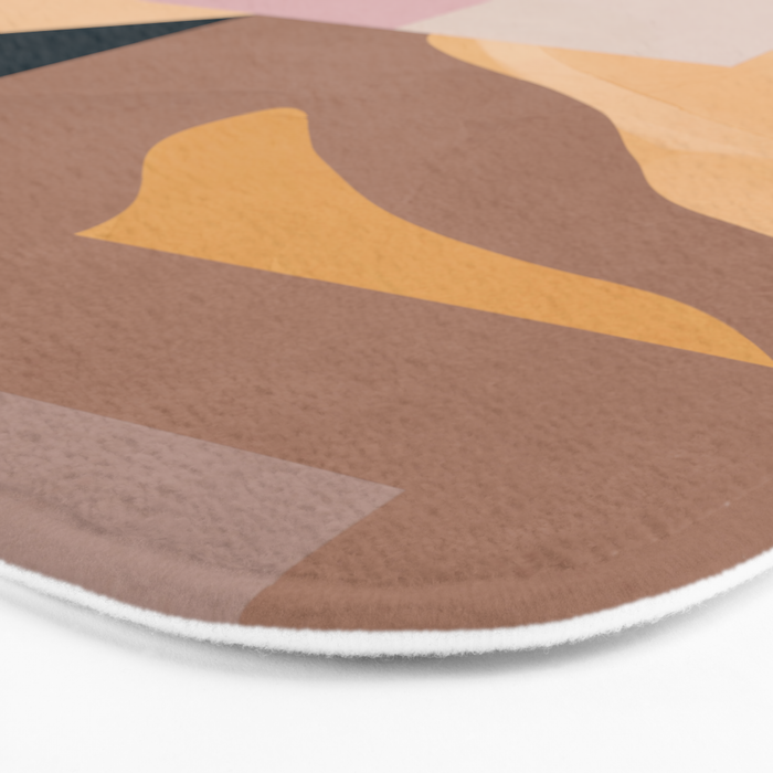 Modern Abstraction Mocha Mousse 2 Bath Mat Gallery Image 3