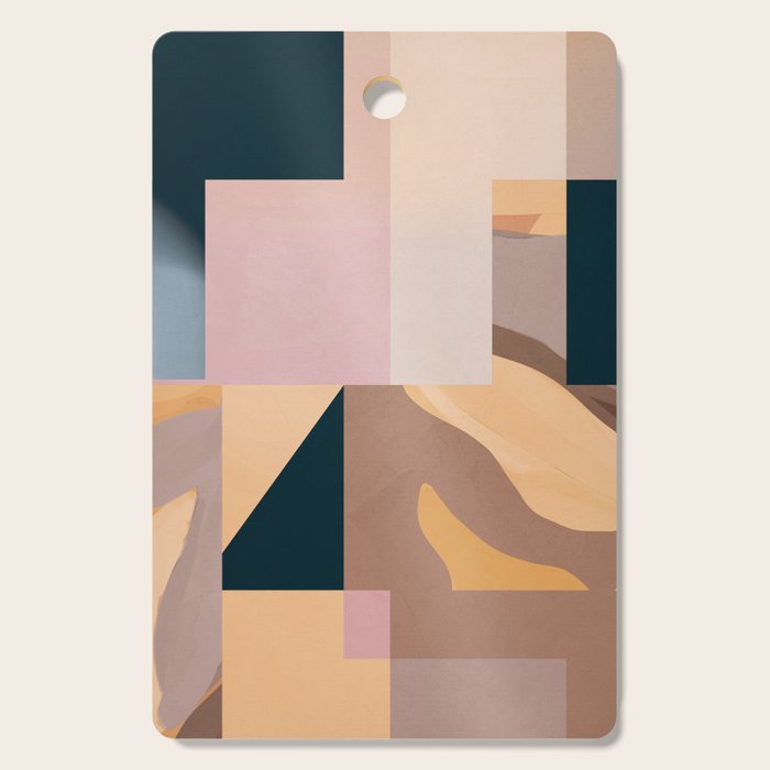 Modern Abstraction Mocha Mousse 2 Cutting Board Gallery Image 1