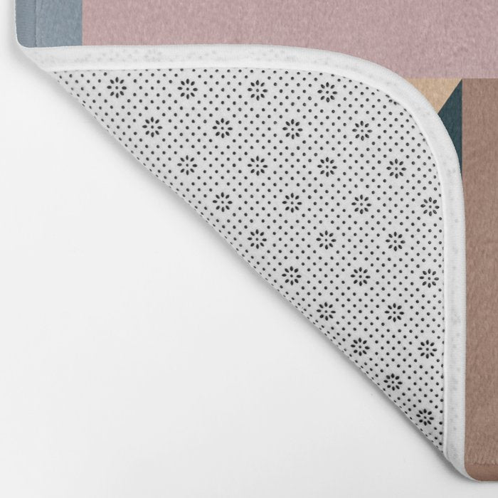 Modern Abstraction Mocha Mousse 2 Bath Mat Gallery Image 2