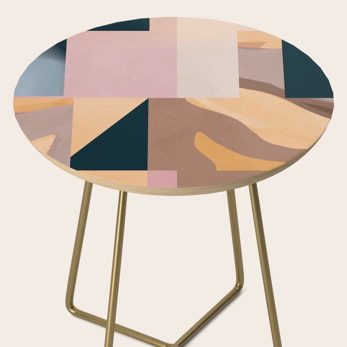 Modern Abstraction Mocha Mousse 2 Side Table Gallery Image 2