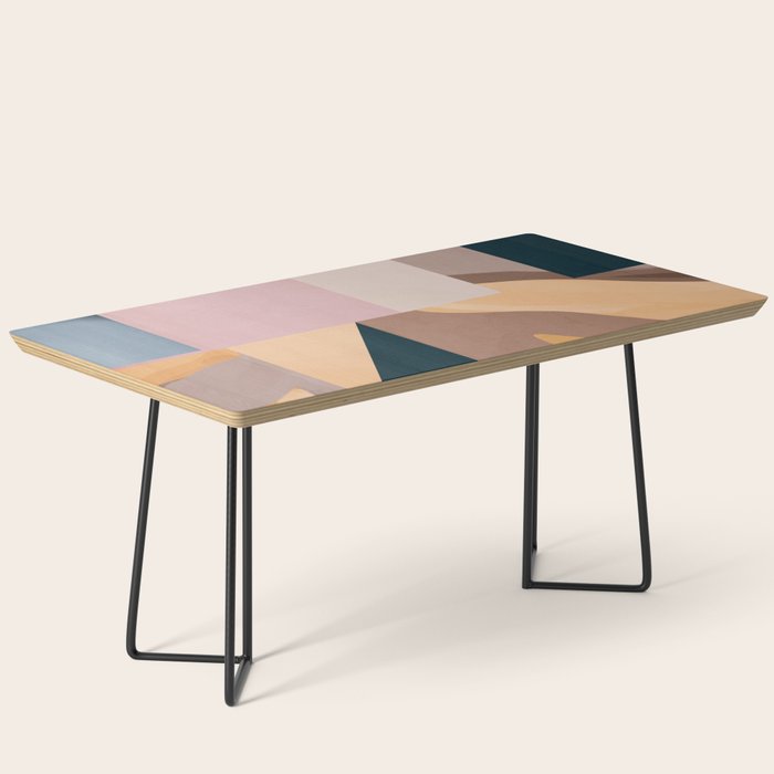Modern Abstraction Mocha Mousse 2 Coffee Table Gallery Image 1