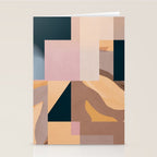 Modern Abstraction Mocha Mousse 2 Stationery Card Gallery Image 2
