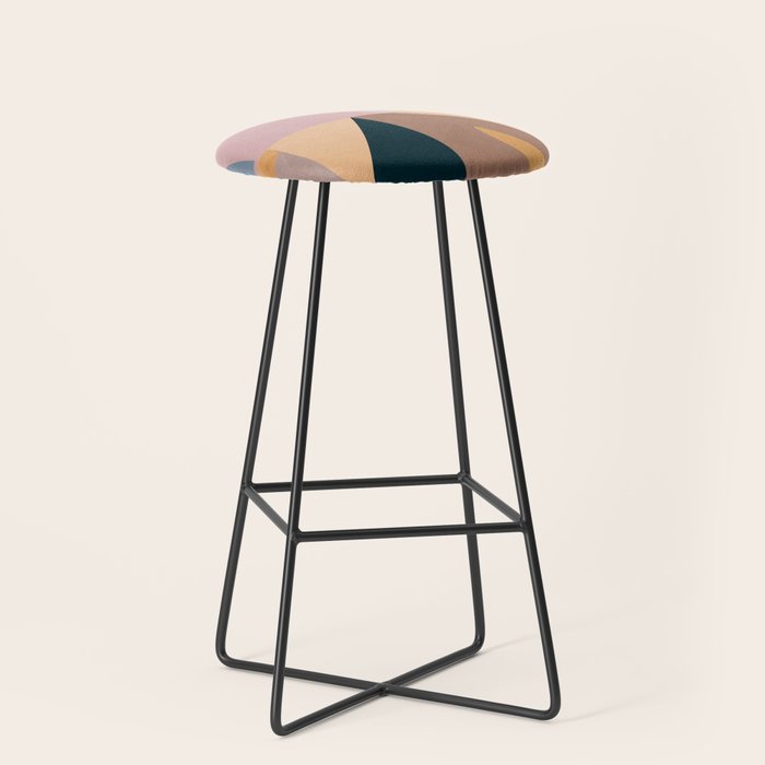 Modern Abstraction Mocha Mousse 2 Stool Gallery Image 1