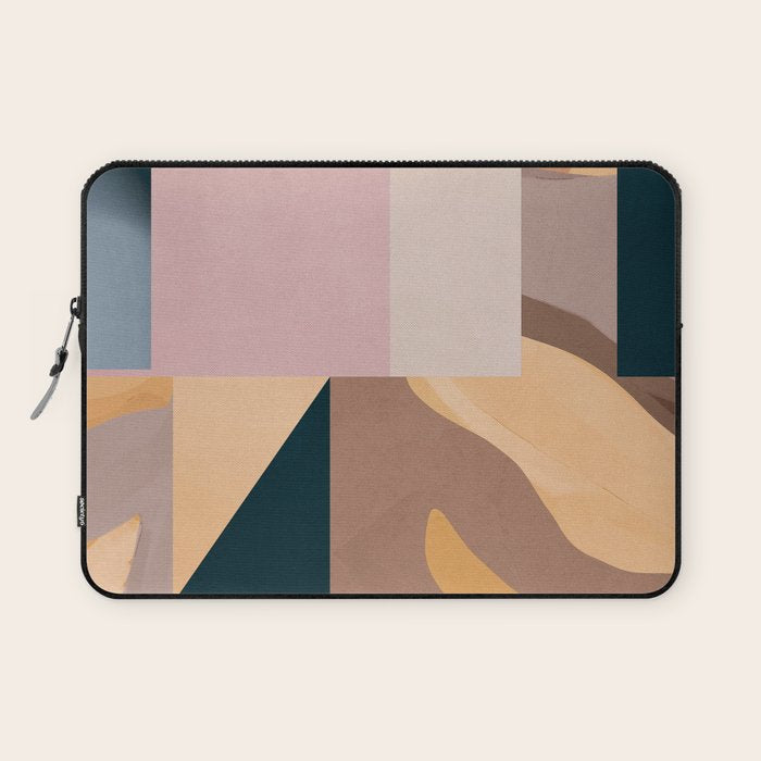 Modern Abstraction Mocha Mousse 2 Laptop Sleeve Gallery Image 1