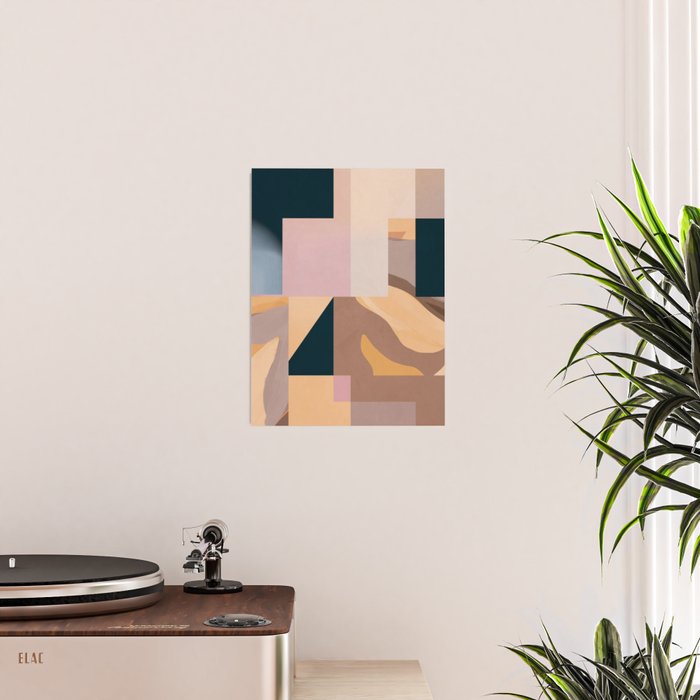 Modern Abstraction Mocha Mousse 2 Poster Gallery Image 2