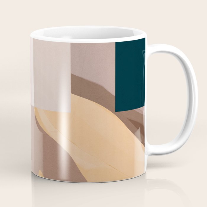 Modern Abstraction Mocha Mousse 2 Coffee Mug Gallery Image 1