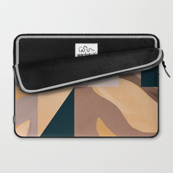 Modern Abstraction Mocha Mousse 2 Laptop Sleeve Gallery Image 2
