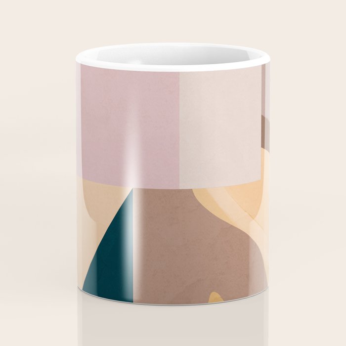 Modern Abstraction Mocha Mousse 2 Coffee Mug Gallery Image 4