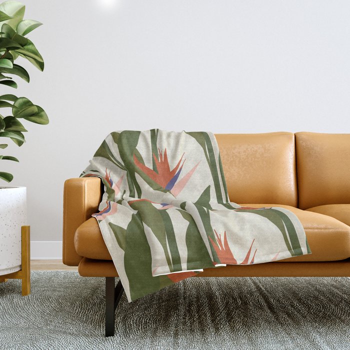 Strelitzia Throw Blanket Gallery Image 1