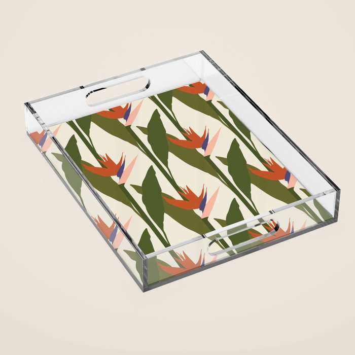 Strelitzia Acrylic Tray Gallery Image 1