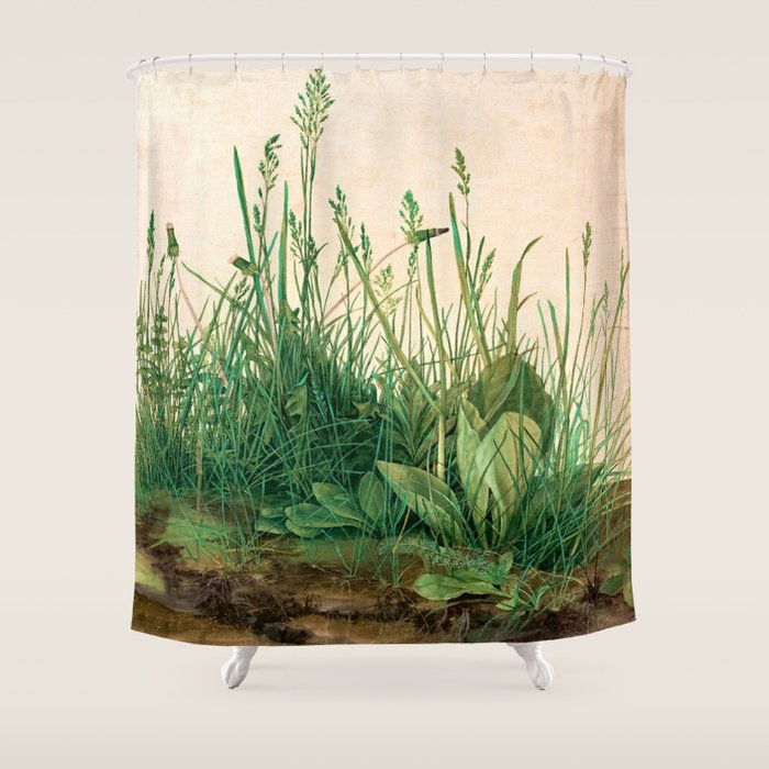 Albrecht Dürer The Great Piece of Turf ,1503 Shower Curtain Gallery Image 1
