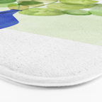 Green and Blue Eucalyptus Bouquet Bath Mat Gallery Image 3