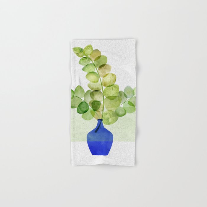 Green and Blue Eucalyptus Bouquet Towels Gallery Image 1