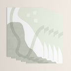 Green watercolor shapes Wrapping Paper Gallery Image 3