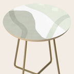 Green watercolor shapes Side Table Gallery Image 2