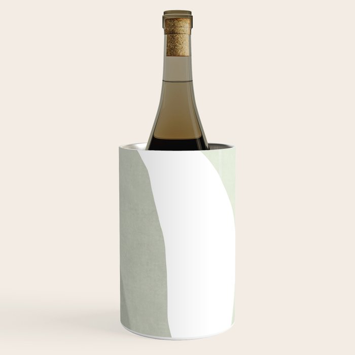 Green watercolor shapes Wine Chiller Gallery Image 1
