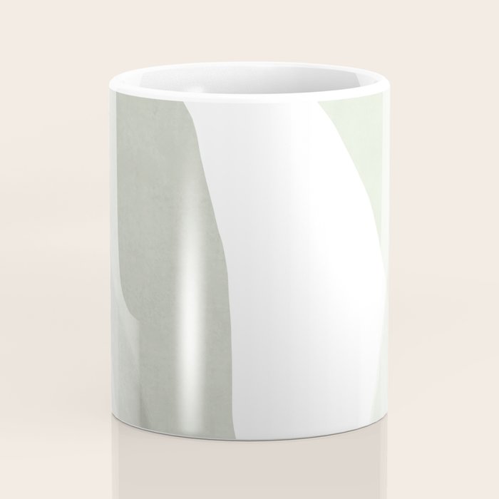 Green watercolor shapes Coffee Mug Gallery Image 4