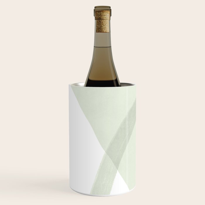 Green watercolor shapes Wine Chiller Gallery Image 3
