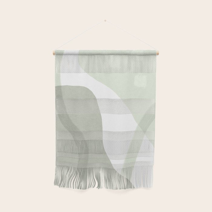 Green watercolor shapes Wall Hanging Gallery Image 1