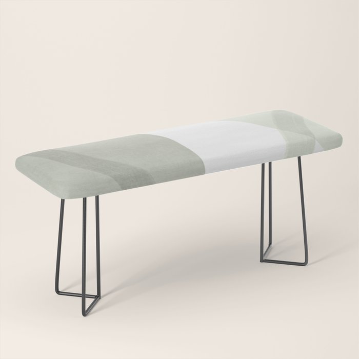 Green watercolor shapes Bench Gallery Image 1