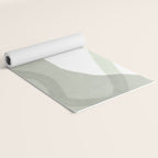 Green watercolor shapes Yoga Mat Gallery Image 2