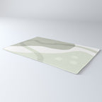 Green watercolor shapes Rug Gallery Image 3