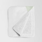 Green watercolor shapes Throw Blanket Gallery Image 3