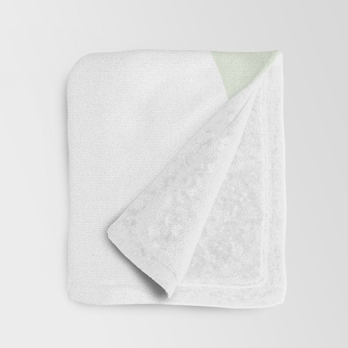 Green watercolor shapes Throw Blanket Gallery Image 3