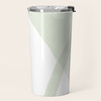 Green watercolor shapes Travel Mug Gallery Image 2