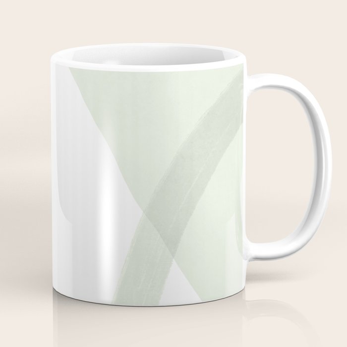 Green watercolor shapes Coffee Mug Gallery Image 1