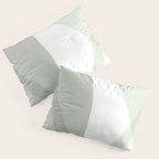 Green watercolor shapes Pillow Sham Gallery Image 3