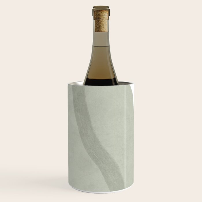 Green watercolor shapes Wine Chiller Gallery Image 2
