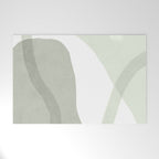 Green watercolor shapes Welcome Mat Gallery Image 1
