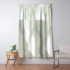 Green watercolor shapes Window Curtain Gallery Image 5