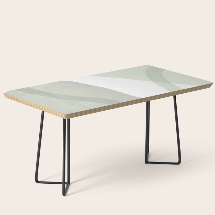 Green watercolor shapes Coffee Table Gallery Image 1